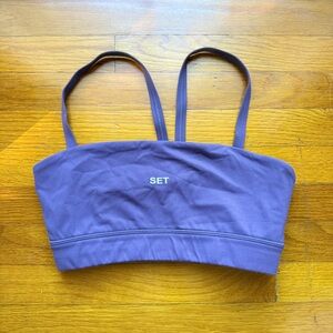 set active purple sports bra
